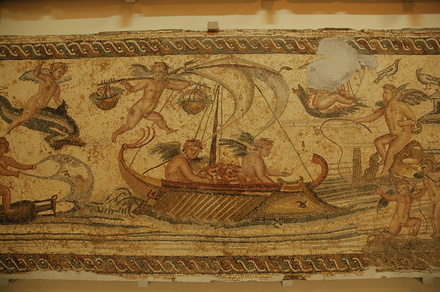 Lepcis Magna, Villa of the Nile Mosaic, Erotes