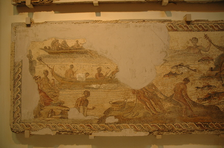 Lepcis Magna, Villa of the Nile Mosaic, Fishermen