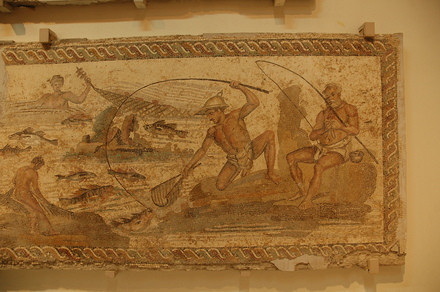Lepcis Magna, Villa of the Nile Mosaic, Fishermen