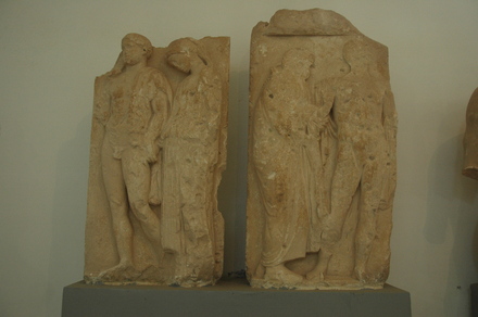 Cyrene, Eastern necropolis, Relief of Heracles, Alcestis, Pherete and Admetus