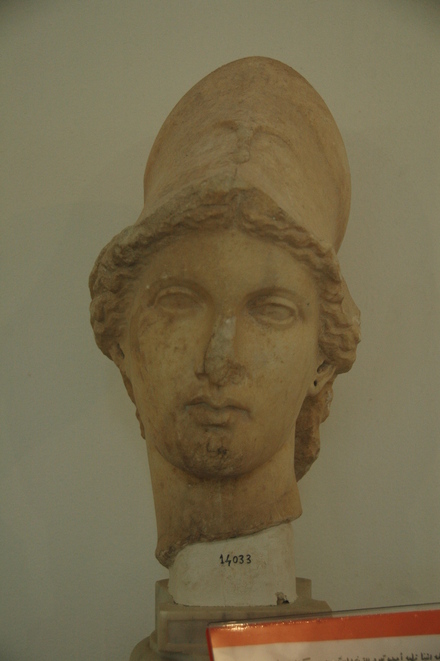Cyrene, Uptown, Agora, Bust of Athena