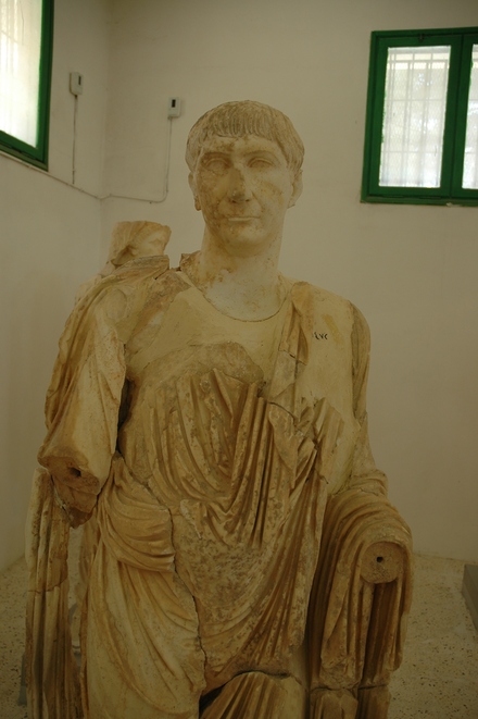 Cyrene, Uptown, Caesareum, Basilica, Statue of Trajan