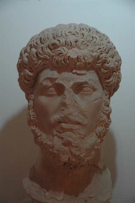 Lepcis Magna, Theater, Portrait of Lucius Verus