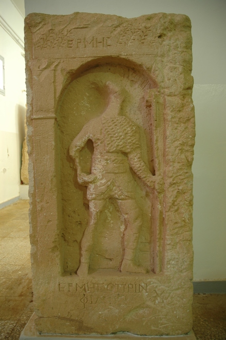 Ptolemais, Tombstone of the gladiator Hermes