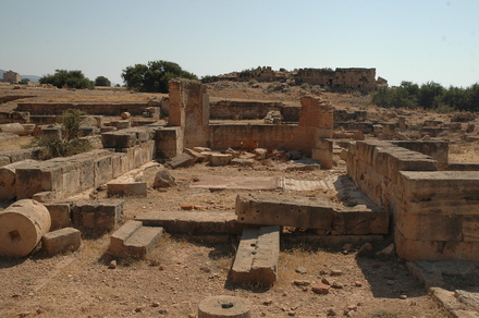 Ptolemais, Villa of the Four Seasons, Hall with apse