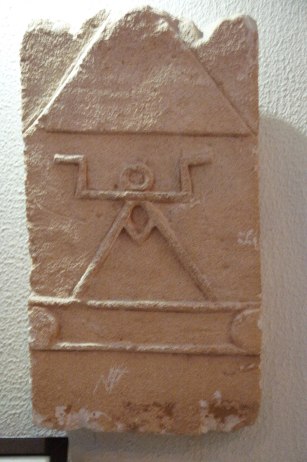 Relief of the sign of Tanit