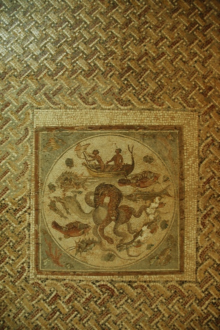 Mosaic with fish