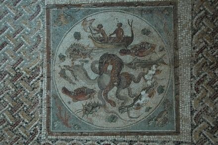 Mosaic with fish