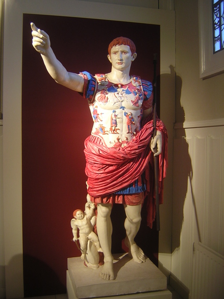 Primaporta of emperor August in color