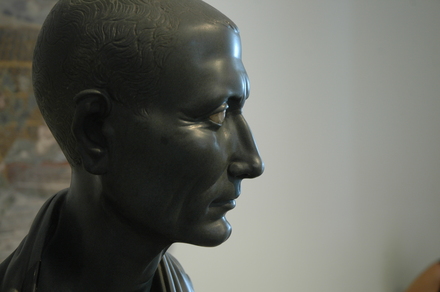 Bronze head of Julius Caesar