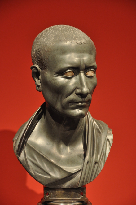 Bronze head of Julius Caesar