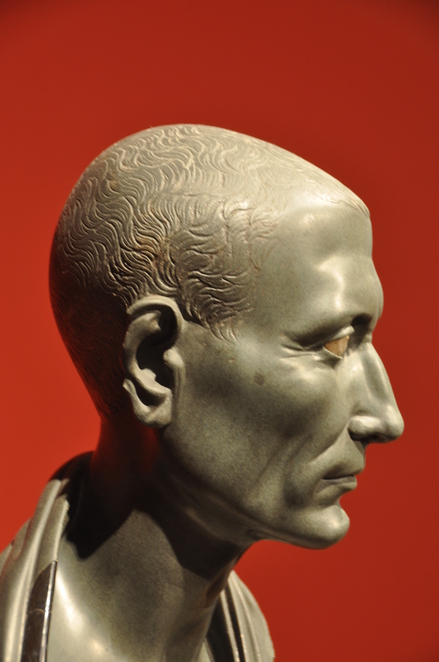 Bronze head of Julius Caesar