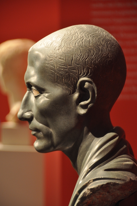 Bronze head of Julius Caesar
