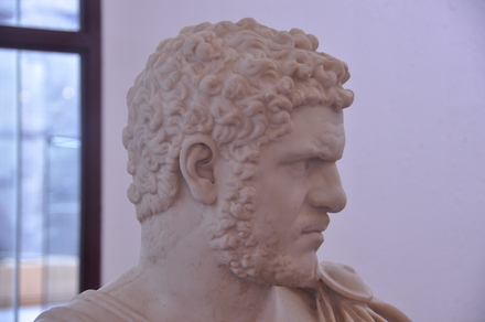 Marble bust of emperor Caracalla