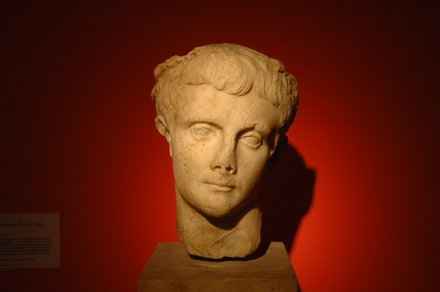 Marble head of Nero Claudius Drusus