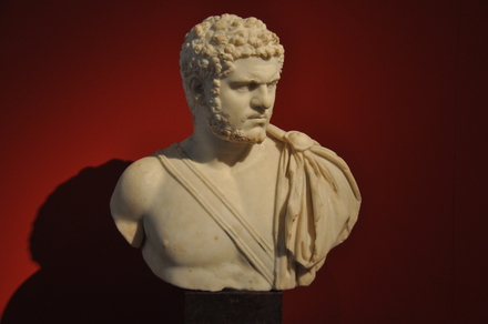 Marble bust of emperor Caracalla