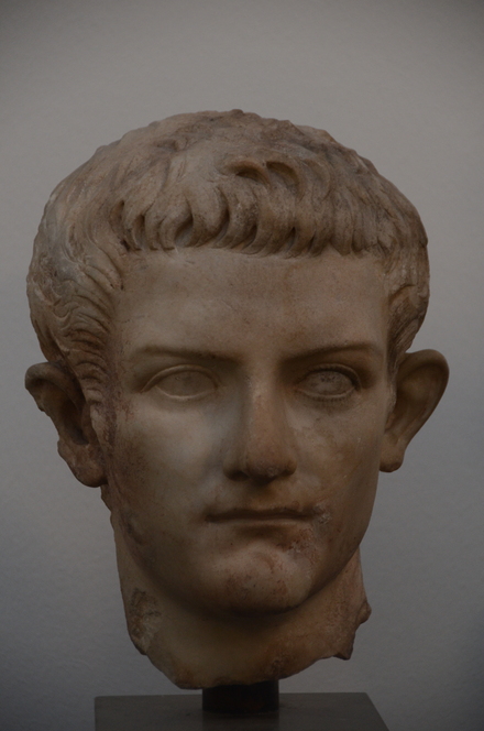 Head of emperor Caligula