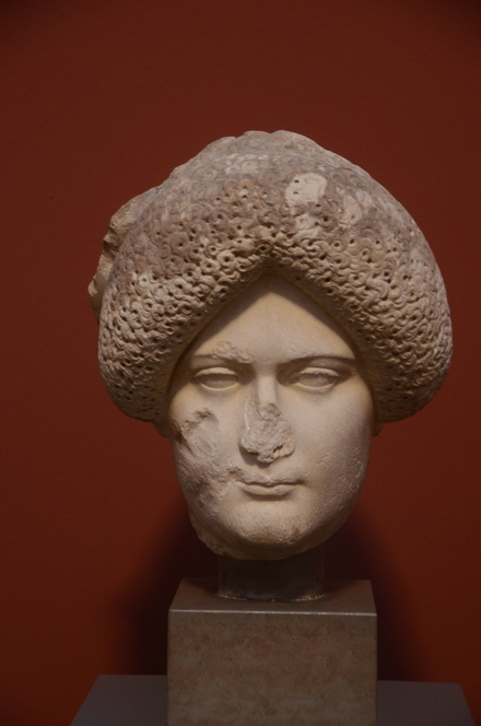 Head of Domitia Longina, wife of Domitianus