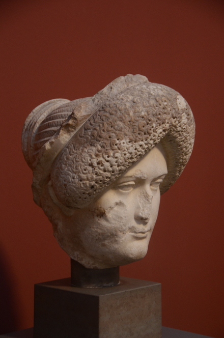 Head of Domitia Longina, wife of Domitianus