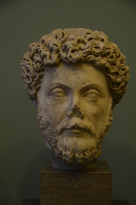 Head of emperor Marcus Aurelius