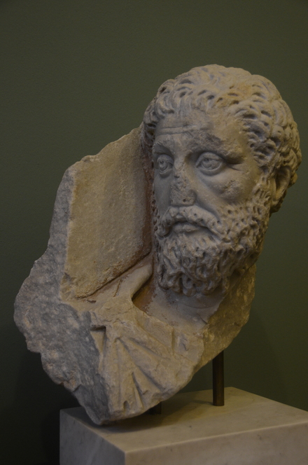 Head of emperor Marcus Aurelius