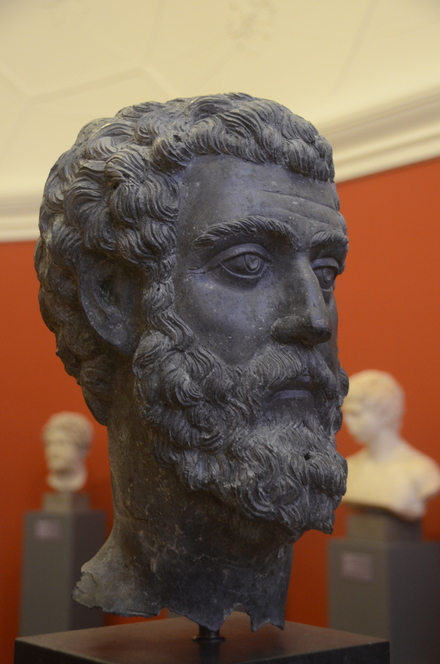 Head of emperor Marcus Aurelius