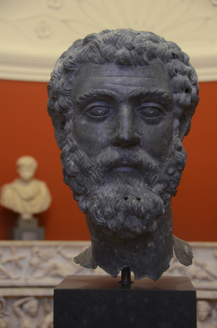 Head of emperor Marcus Aurelius