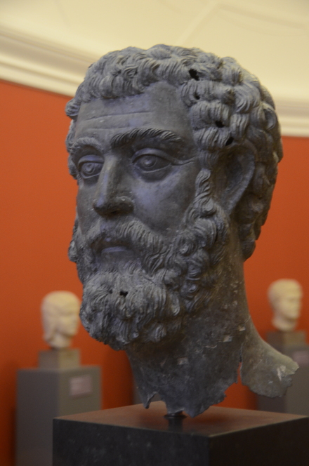 Head of emperor Marcus Aurelius