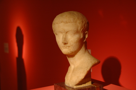Bust of emperor Tiberius