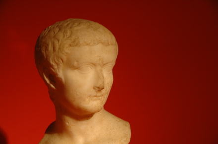 Bust of emperor Tiberius