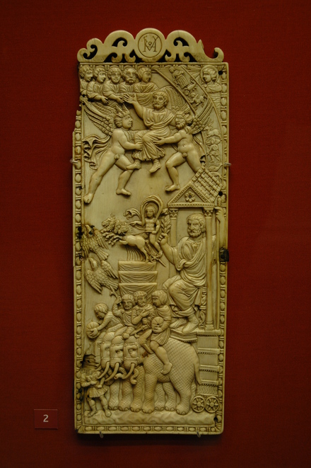 Diptych with the deification of a pagan figure, problaby Q.A. Symmachus