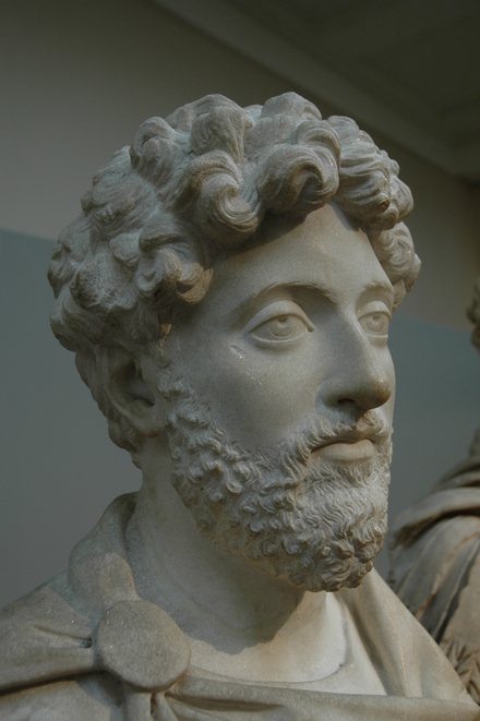 Head of emperor Marcus Aurelius