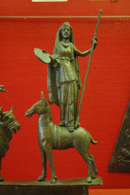 Bronze Juno Dolichenus on a monkey