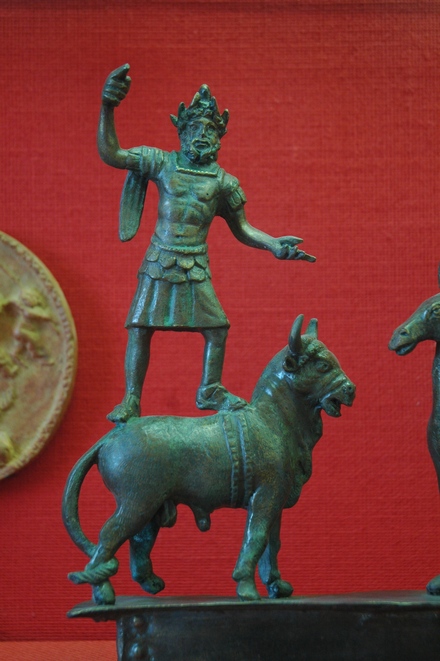 Bronze Jupiter Dolichenus on a bull
