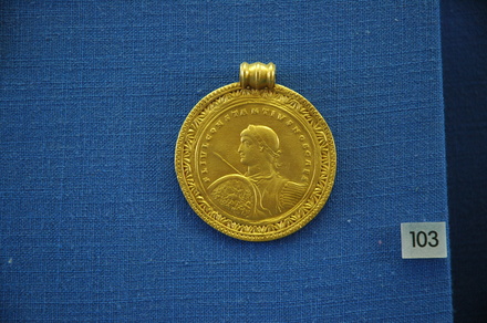 Medallion with emperor Constantine