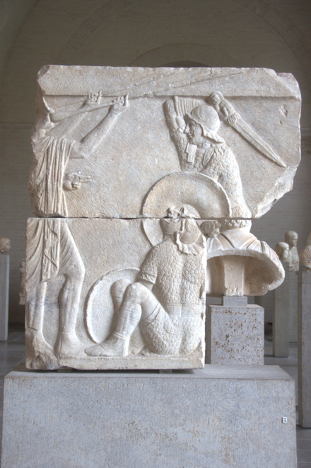 Relief with gladiators