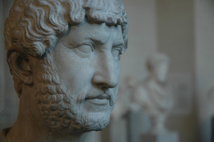 Head of emperor Hadrian
