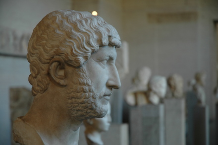 Head of emperor Hadrian