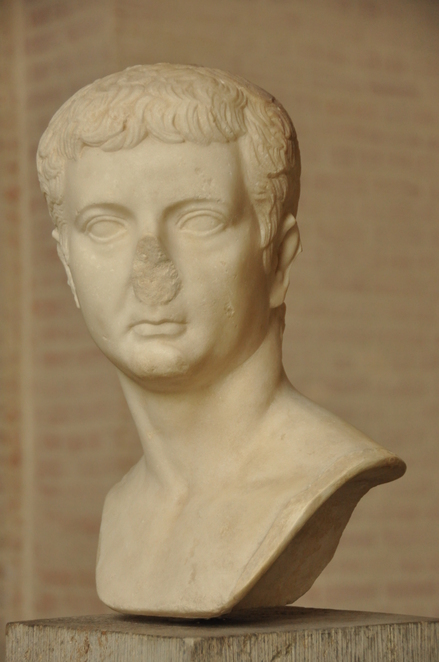 Head of emperor Tiberius
