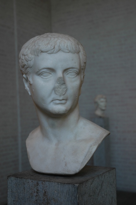 Head of emperor Tiberius