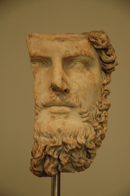 Fragment of a bust of empertor Lucius Verus