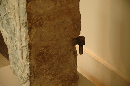 Marble pilaster with flowering motiv