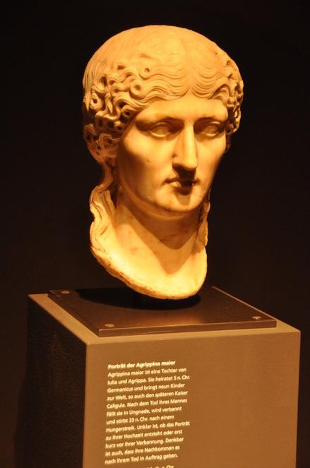 Head of empress Agrippina minor