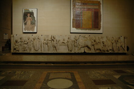 Altar with sacrificing soldiers