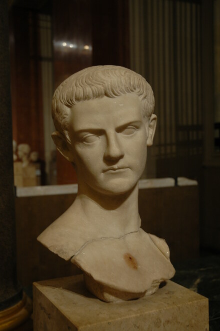 Head of emperor Caligula
