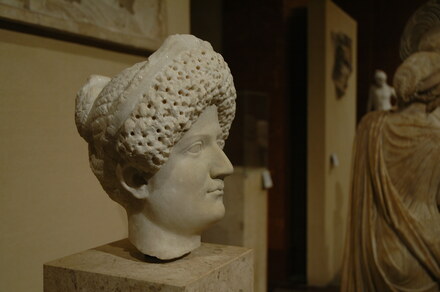Head of empress Domitia Longina