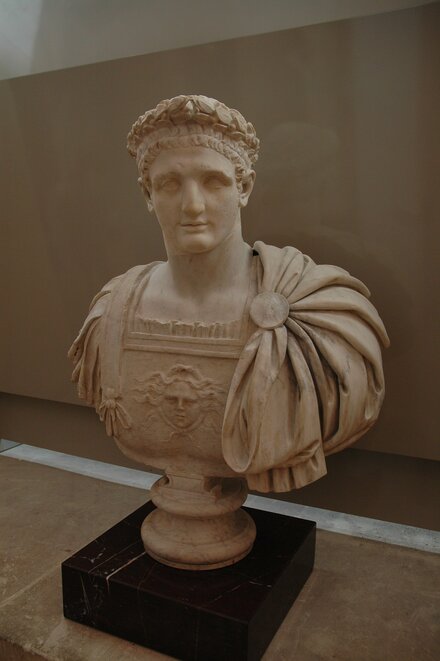 Bust of emperor Domitian from his Alban villa