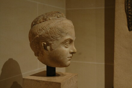 Head of empress Flavia Maxima Fausta, second wife of Contantine I