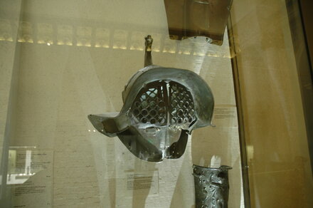 Bronze gladiator helmet