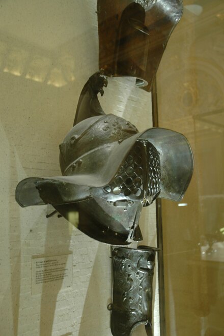 Bronze gladiator helmet